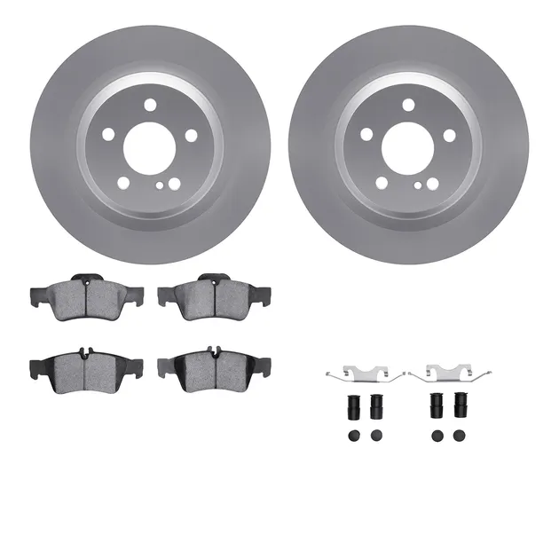 R1 Concepts WDTH1-63056 Brake Rotors - Carbon Coated W/ Euro Ceramic Pads & Hdw